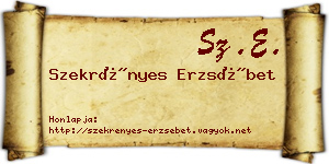 Szekrényes Erzsébet névjegykártya